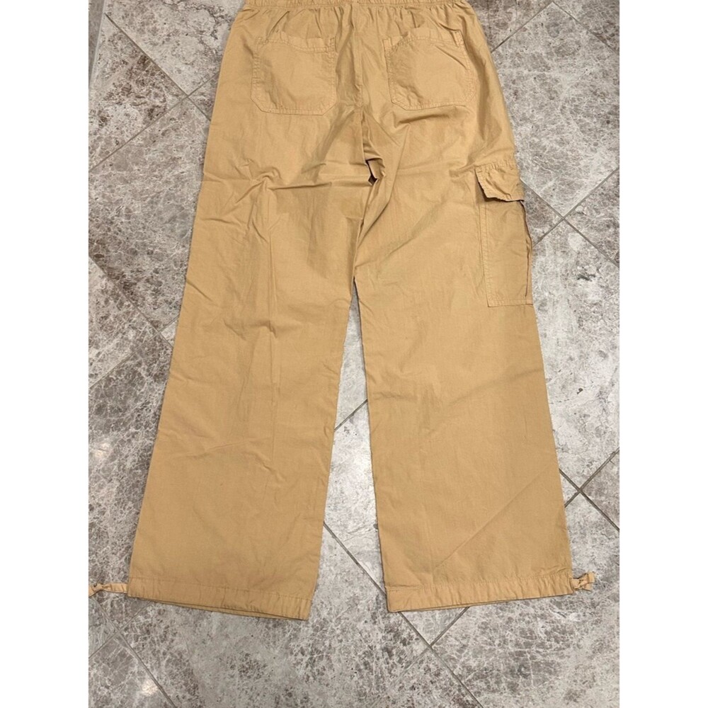 Aerie Avenue Cargo Pant Baggy NEW Khaki Medium Skater Pant Jogger 100% Cotton - Picture 9 of 10